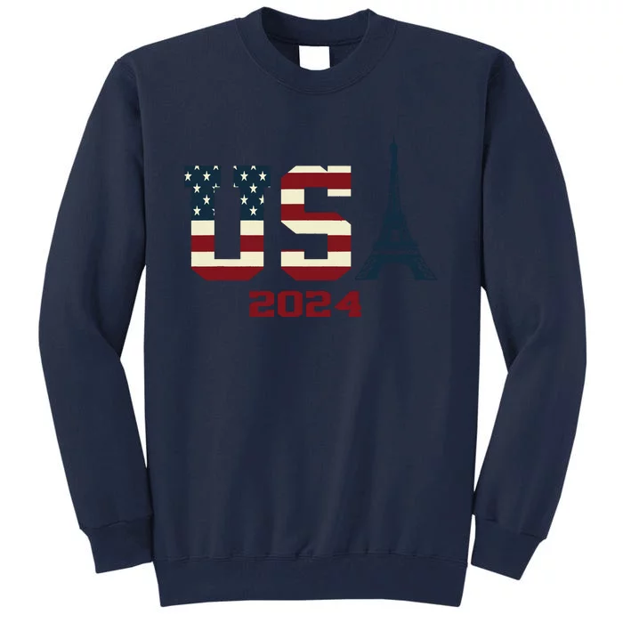 Usa Team American Flag Sport Usa 2024 Tall Sweatshirt