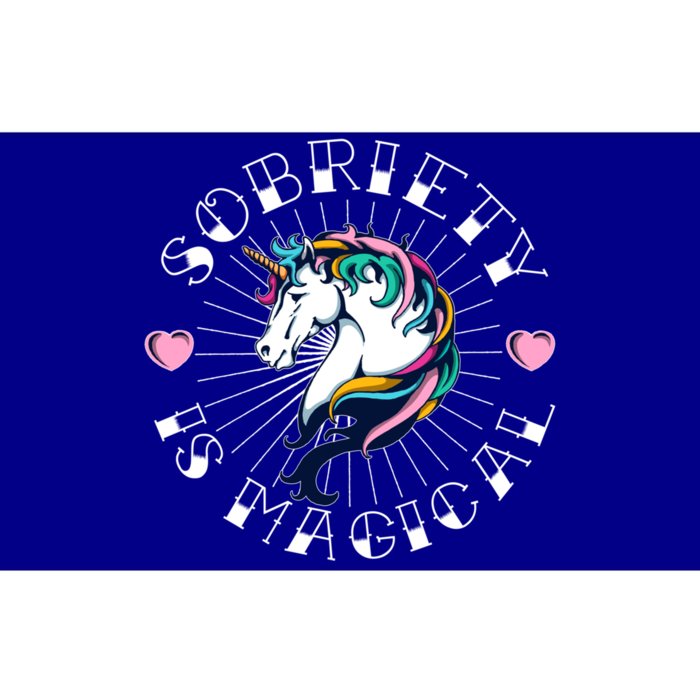 Unicorn Tattoo Art Sobriety Is Magical Na Aa Recovery Gift Bumper Sticker