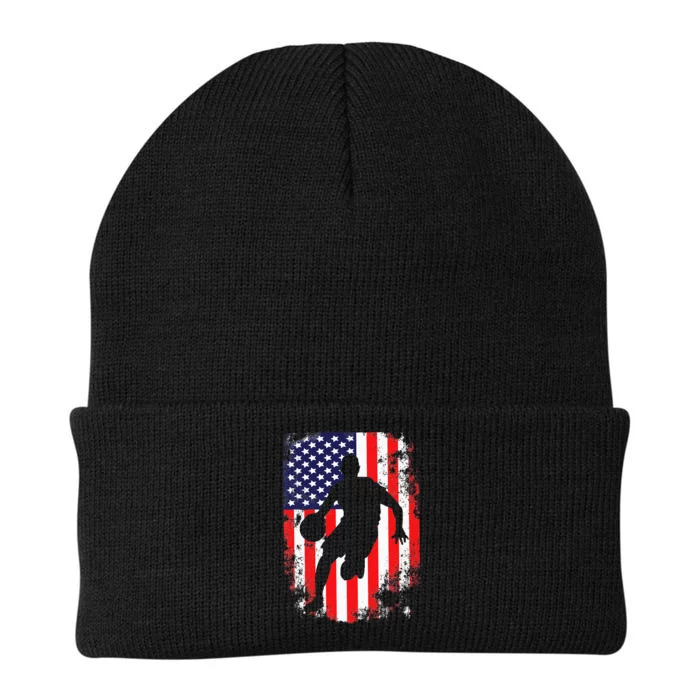 USA Team Basketball 2021 Supporter American Patriotic Flag Knit Cap Winter Beanie