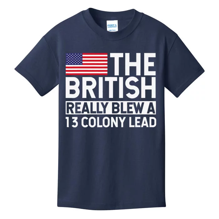 Usa The British Really Blew A 13 Colony Lead Kids T-Shirt