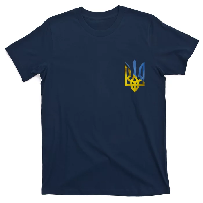 Ukraine Trident Coat Of Arms Flag Ukrainian Pride T-Shirt