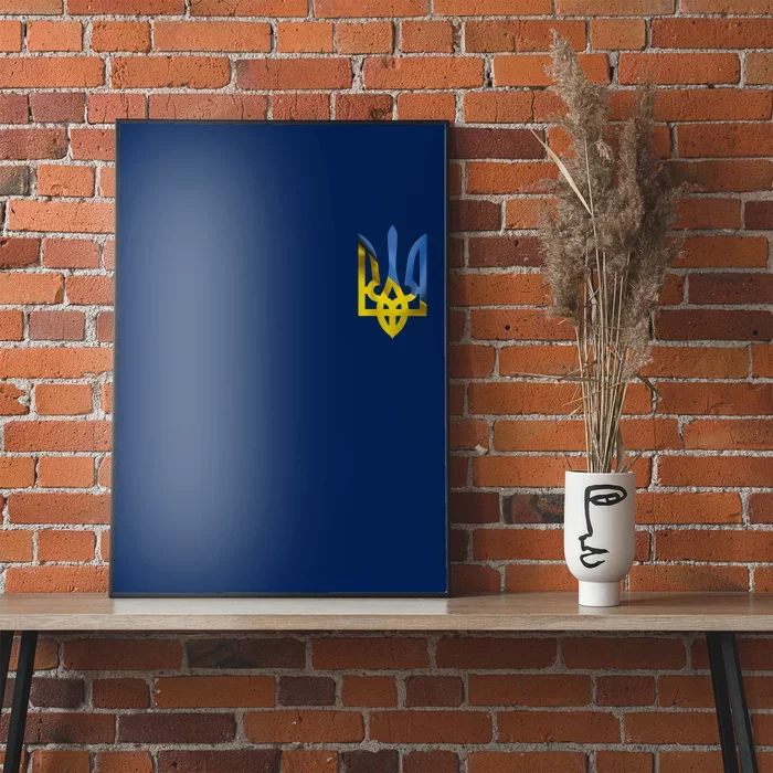 Ukraine Trident Coat Of Arms Flag Ukrainian Pride Poster