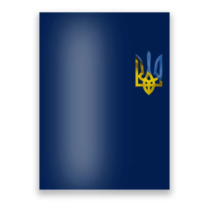 Ukraine Trident Coat Of Arms Flag Ukrainian Pride Poster