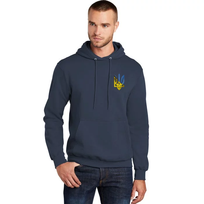 Ukraine Trident Coat Of Arms Flag Ukrainian Pride Tall Hoodie