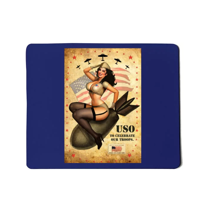 USO To Celebrate Our Troops Bombshell Mousepad