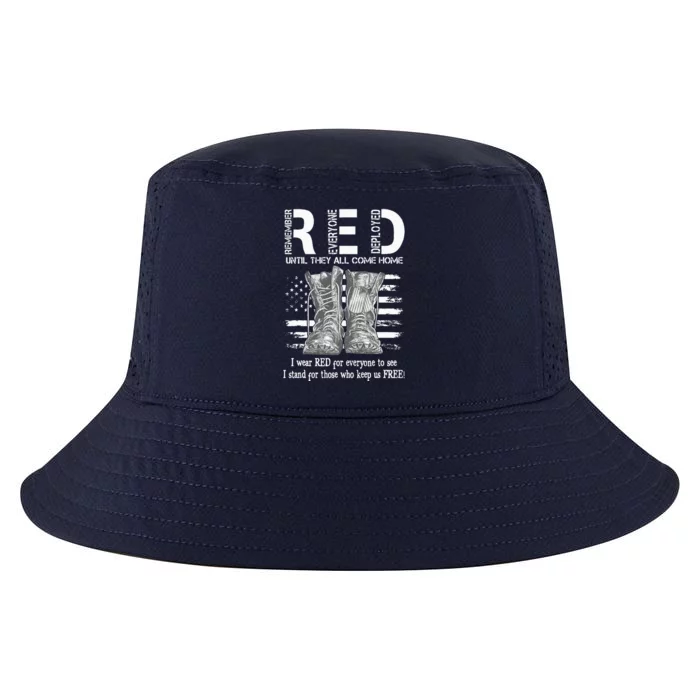 Until They Come Home My Soldier US Flag Red Friday Military Cool Comfort Performance Bucket Hat