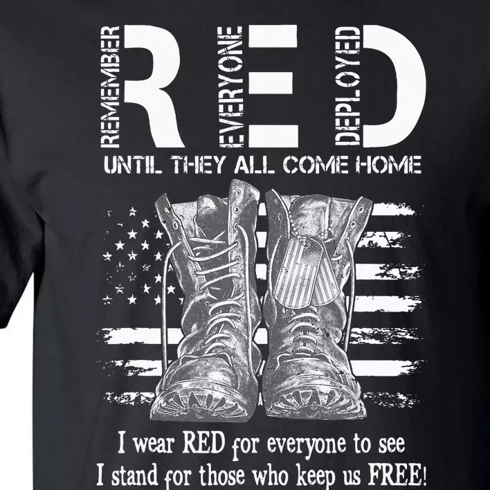 Until They Come Home My Soldier US Flag Red Friday Military Tall T-Shirt