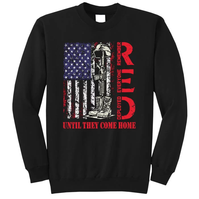 Until They Come Home Red Usa Flag Tall Sweatshirt