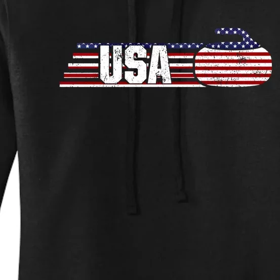 Usa Team Curling Sport Gift Women's Pullover Hoodie