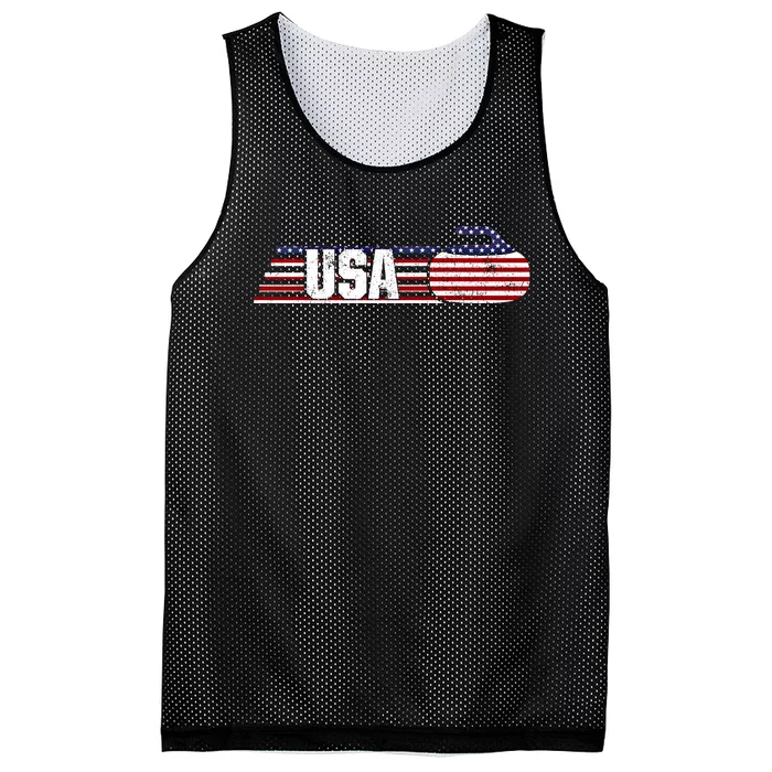 Usa Team Curling Sport Gift Mesh Reversible Basketball Jersey Tank