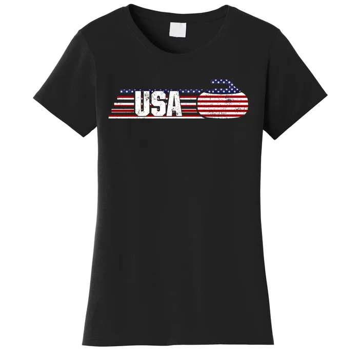 Usa Team Curling Sport Gift Women's T-Shirt