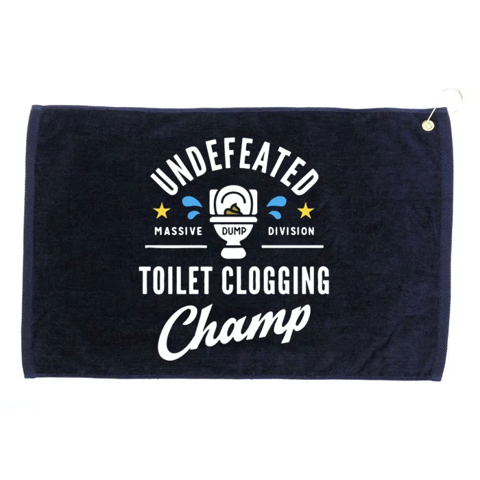 Undefeated Toilet Clogging Champ Grommeted Golf Towel