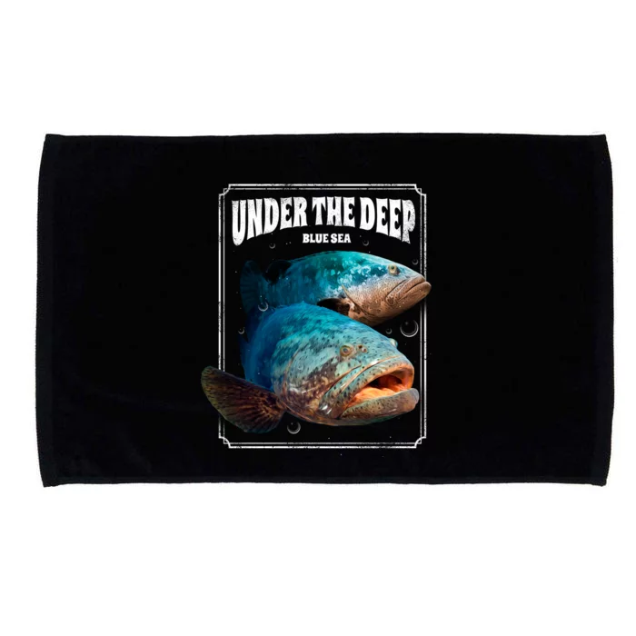 Under The Deep Blue Sea Fish Microfiber Hand Towel