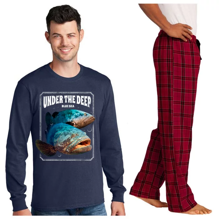 Under The Deep Blue Sea Fish Long Sleeve Pajama Set