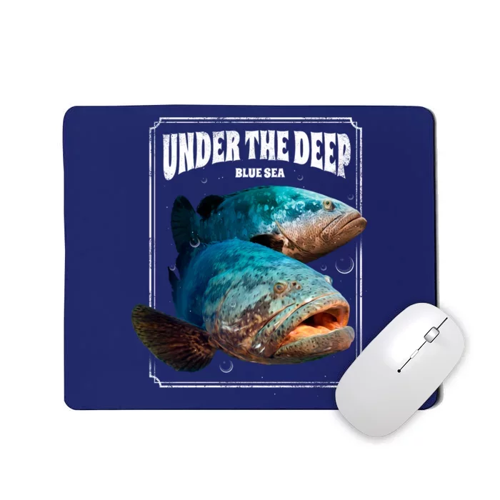 Under The Deep Blue Sea Fish Mousepad