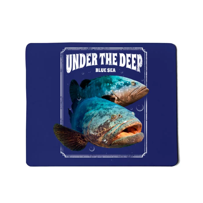 Under The Deep Blue Sea Fish Mousepad