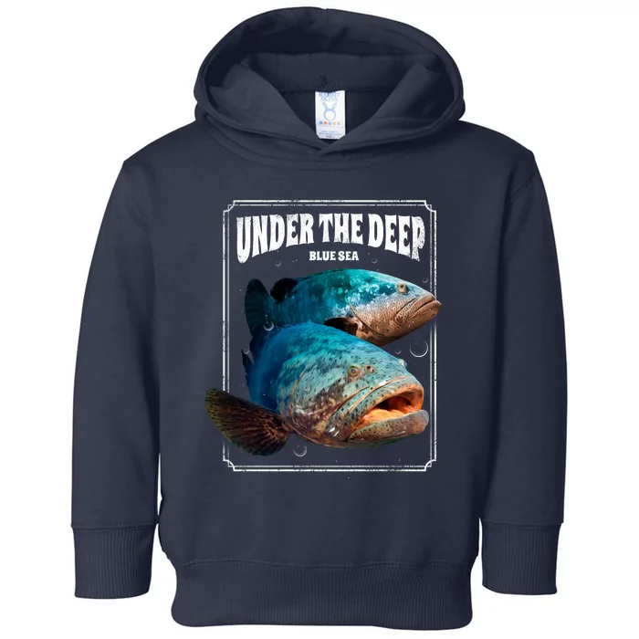 Under The Deep Blue Sea Fish Toddler Hoodie