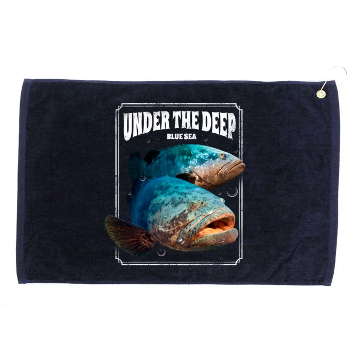 Under The Deep Blue Sea Fish Grommeted Golf Towel