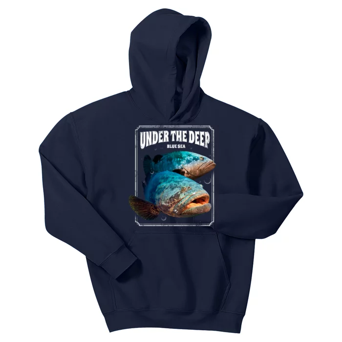 Under The Deep Blue Sea Fish Kids Hoodie