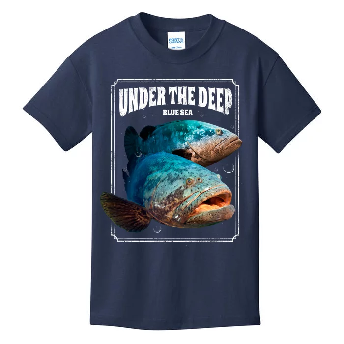 Under The Deep Blue Sea Fish Kids T-Shirt