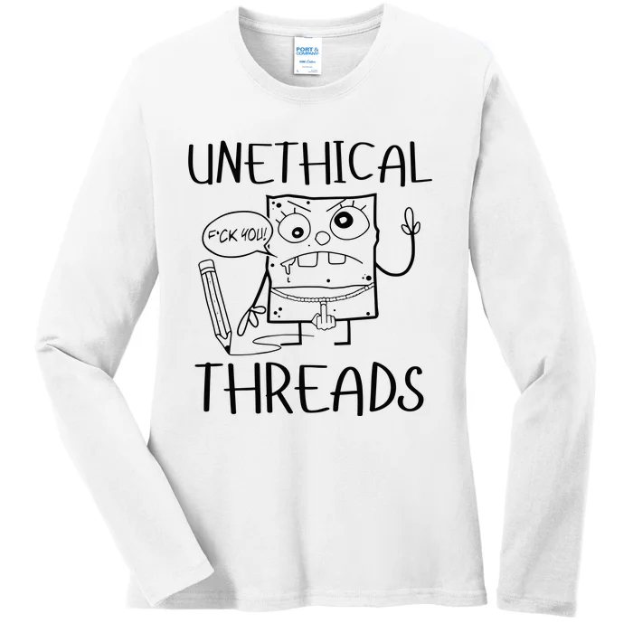 Unethical Threads Doodlebob Fuck You Ladies Long Sleeve Shirt