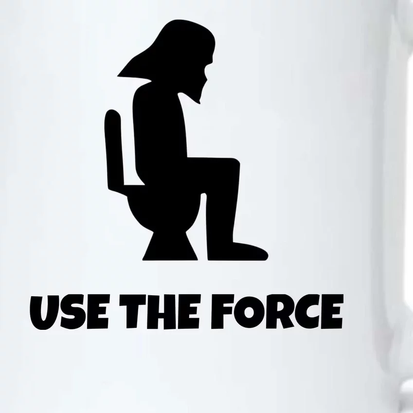 Use The Force Funny Pooping Black Color Changing Mug