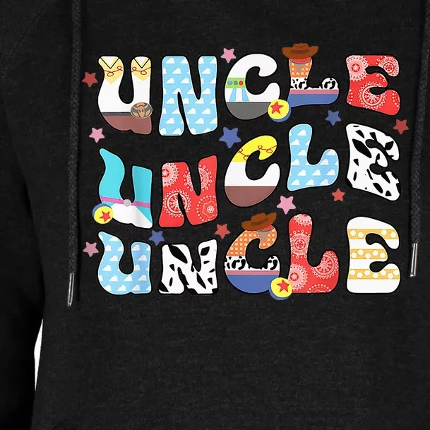 Uncle Toy Funny Story Grandpa Fathers Day Womens Funnel Neck Pullover Hood