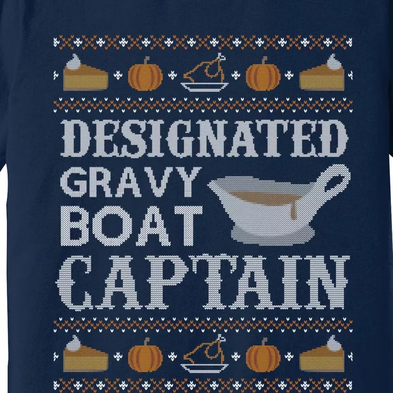 Ugly Thanksgiving Gravy Boat Captain Premium T-Shirt