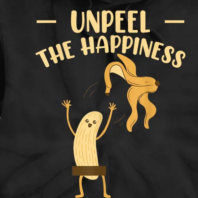 Unpeel The Happiness Fruit Lover Funny Banana Tie Dye Hoodie