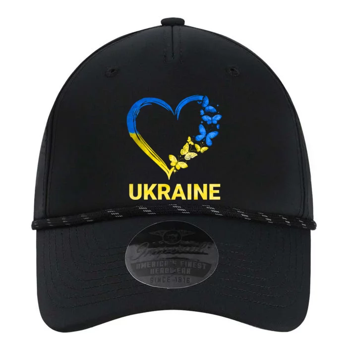 Ukraine Tee Heart Butterfly I Stand With Ukraine Flag Gift Performance The Dyno Cap