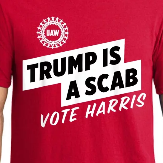 Uaw Trump Is A Scab Vote Harris Pajama Set