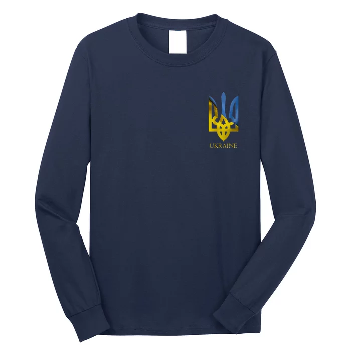 Ukraine Trident I Stand With Ukrainian Pride Support Long Sleeve Shirt