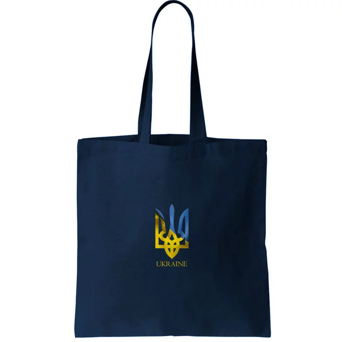 Ukraine Trident I Stand With Ukrainian Pride Support Tote Bag