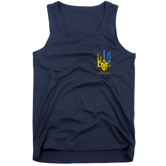 Ukraine Trident I Stand With Ukrainian Pride Support Tank Top