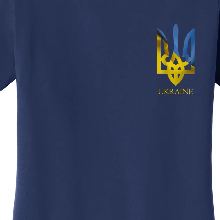 Ukraine Trident I Stand With Ukrainian Pride Support Women's T-Shirt