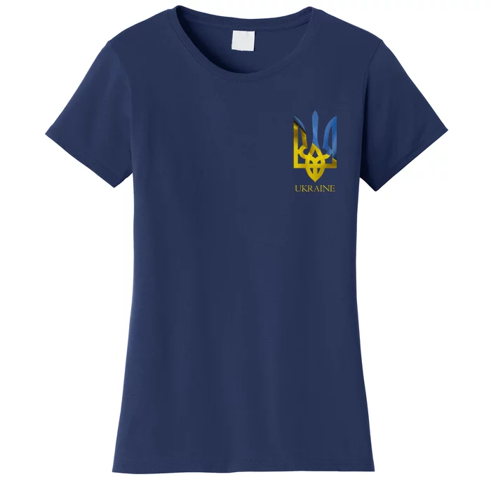 Ukraine Trident I Stand With Ukrainian Pride Support Women's T-Shirt