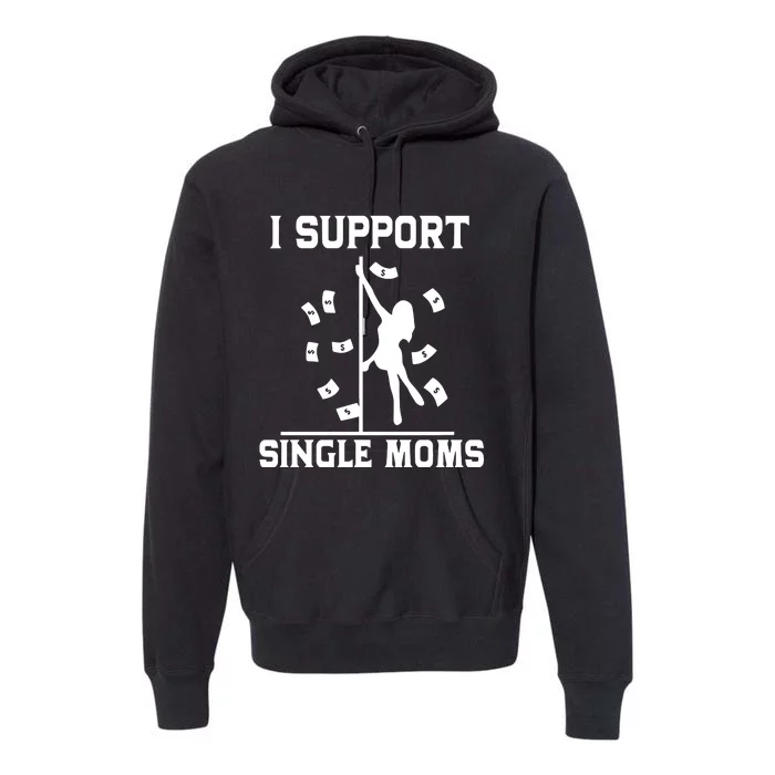 Unethical Threads I Support Single Moms Premium Hoodie