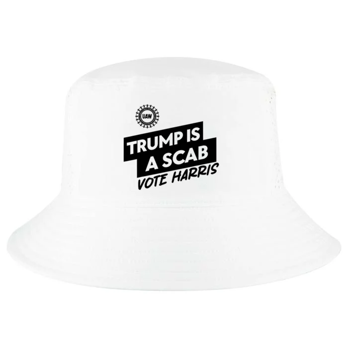 Uaw Trump Is A Scab Vote Harris Trumps A Scab Cool Comfort Performance Bucket Hat