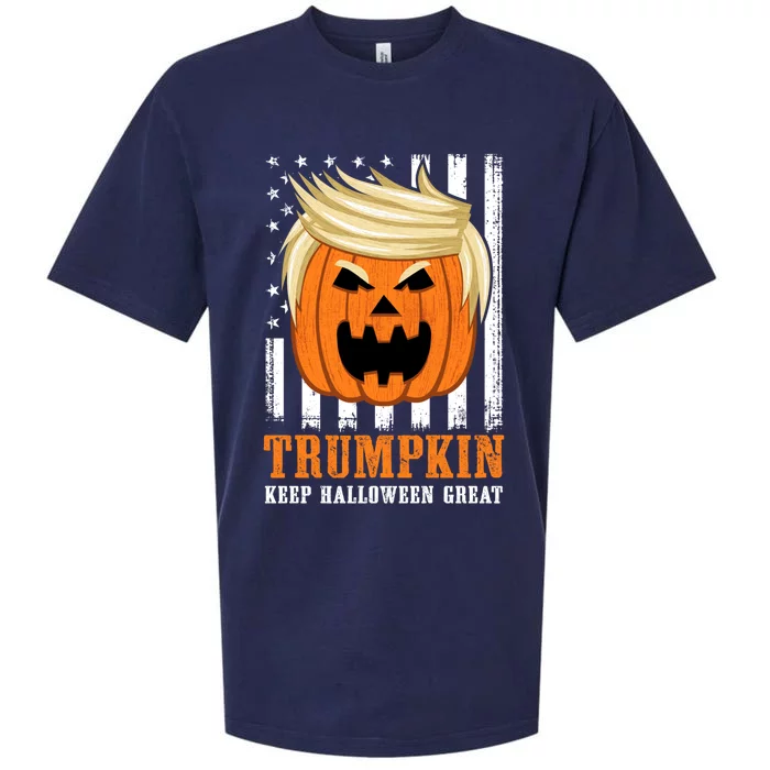 Usa Trumpkin Keep Halloween Great Funny Great Gift Sueded Cloud Jersey T-Shirt