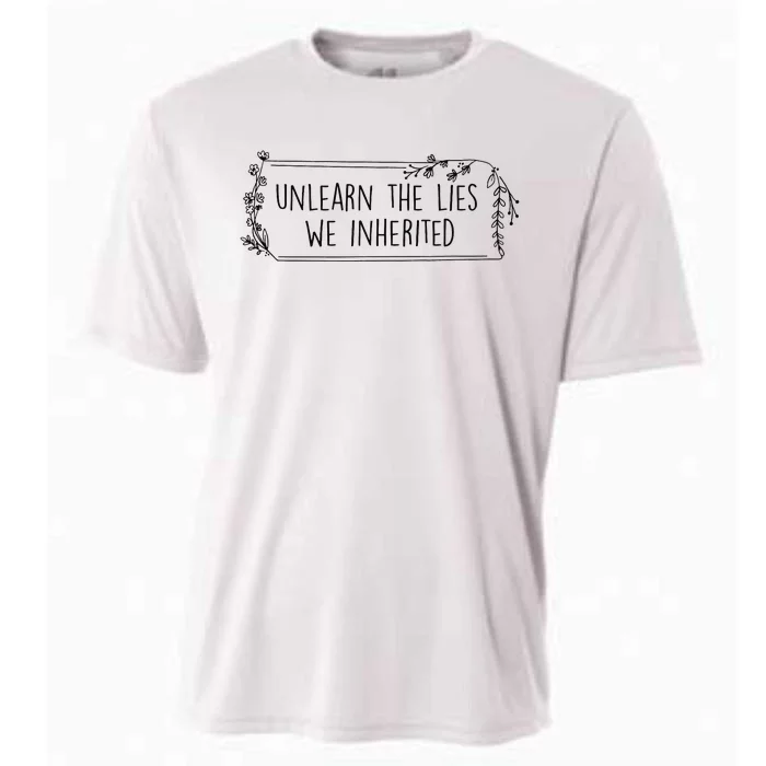 Unlearn The Lies We Inherited Native American Indigenous Cooling Performance Crew T-Shirt