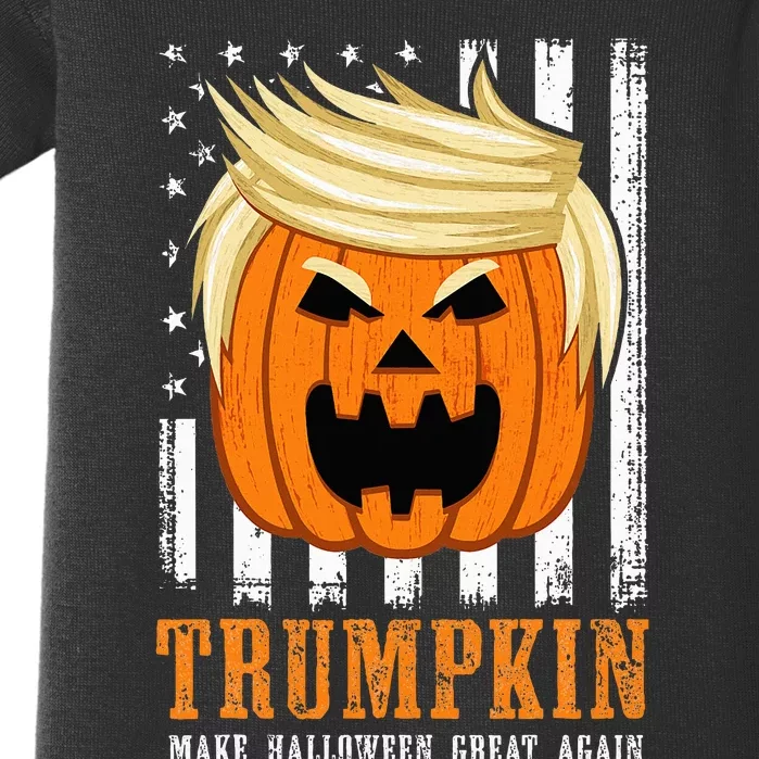 USA Trumpkin Make Halloween Great Again Funny Baby Bodysuit