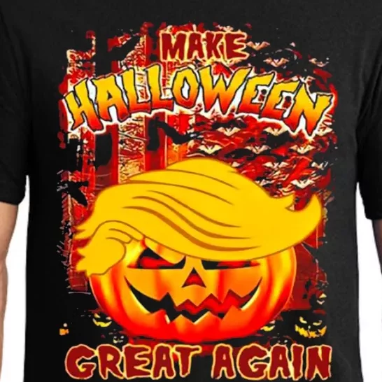 Usa Trumpkin Make Halloween Great Again Funny Pumpkin Gift Pajama Set