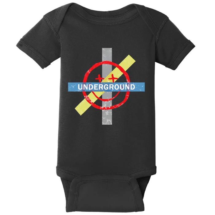 Underground Techno Music Baby Bodysuit