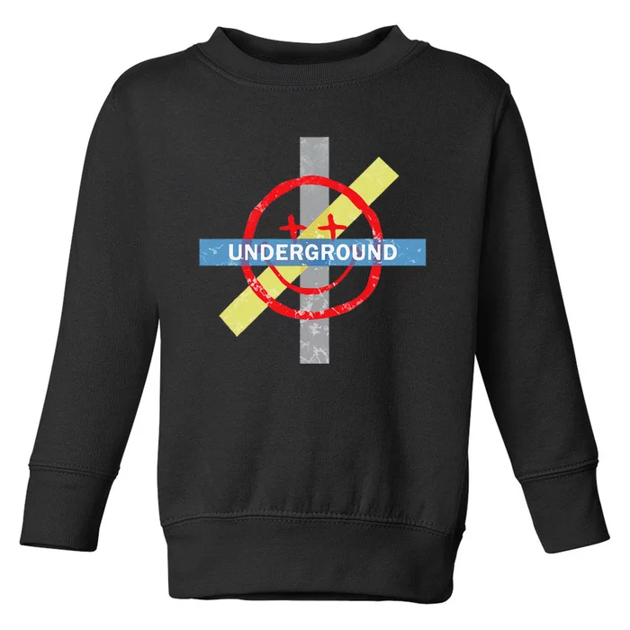 Underground Techno Music Toddler Sweatshirt