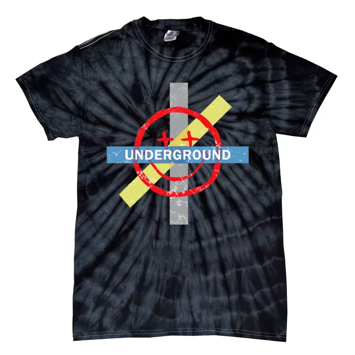 Underground Techno Music Tie-Dye T-Shirt