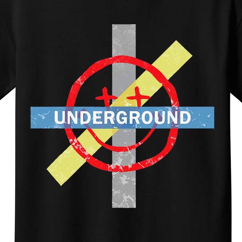 Underground Techno Music Kids T-Shirt