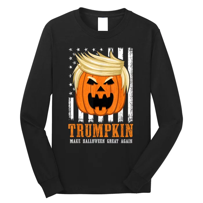 Usa Trumpkin Make Halloween Great Again Funny Long Sleeve Shirt