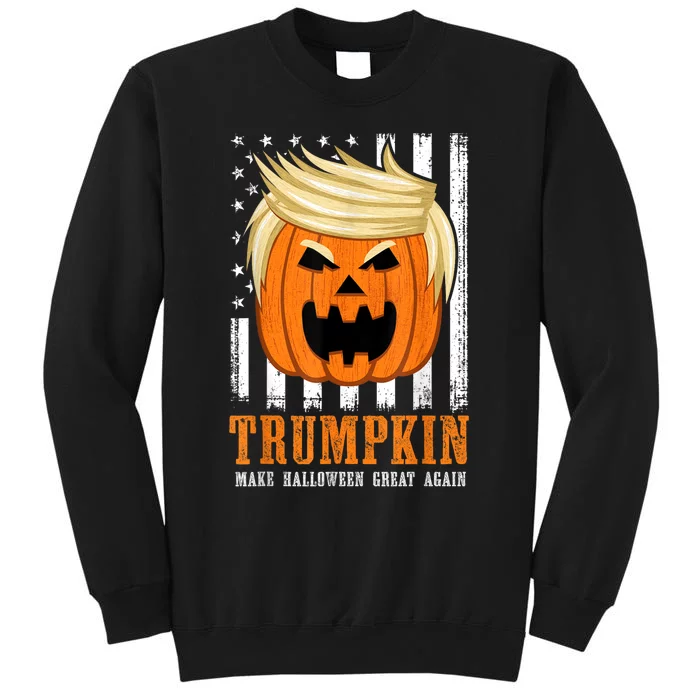 Usa Trumpkin Make Halloween Great Again Funny Tall Sweatshirt