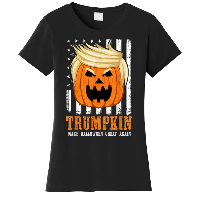 Usa Trumpkin Make Halloween Great Again Funny Women's T-Shirt