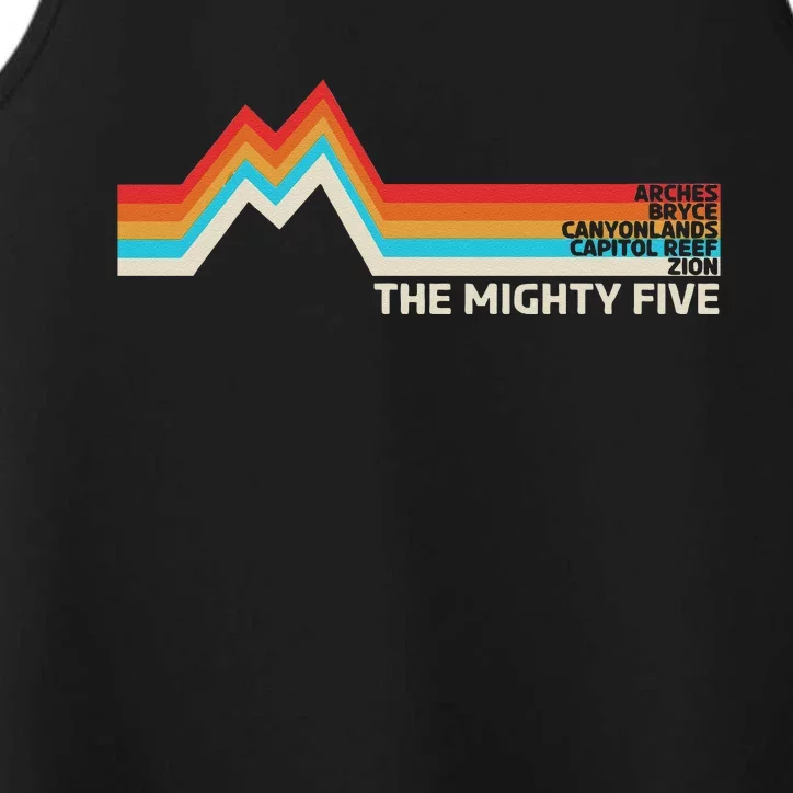 Utahs The Mighty Five National Parks Swea Performance Tank